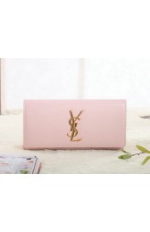 Saint Laurent Classic Monogramme Clutch Original Leather Y5486 Pink VS07084