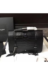 Saint Laurent Large Charlotte Messenger Bag Black 472657 VS04842