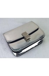 Sale 1:1 Celine Classic Box Small Flap Bag Patent Leather 11042 Silver VS01224