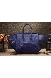Sale 1:1 Celine Luggage Phantom Square Tote Bag 3341 in Voilet Crocodile Leather YD VS00815