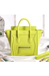 Sale 1:1 Celine Nao Luggage 3309 in Apple Yellow Original Leather VS01856