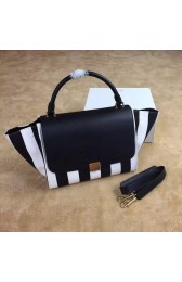 Sale 1:1 Celine Trapeze Tote Bag Fabric CTA6608 Black&White VS04322
