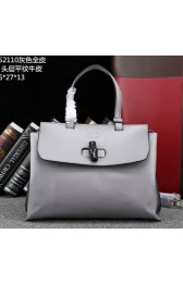 Sale 1:1 Gucci Bamboo Daily Leather Top Handle Bag 370831 Grey VS05900