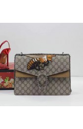 Sale 1:1 Gucci Dionysus GG Supreme Bee Embroidered Shoulder Bag 400235 VS07571