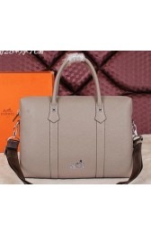 Sale 1:1 Hermes Briefcase Original Calf Leather HM2285 Khaki VS01404