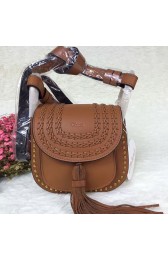 Sale 1:1 Knockoff Chloe Hudson Calfskin Shoulder Bag Red 151070 VS08763
