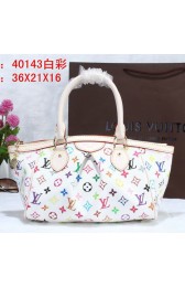 Sale 1:1 Louis Vuitton Monogram Multicolore Tivoli PM Tote Bag M40143 White VS06252