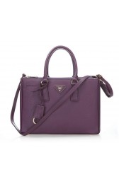 Sale 1:1 Prada 30cm Saffiano Leather Tote Bag BN1801 Purple VS00415