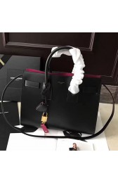 Sale 1:1 Saint Laurent Sac De Jour Souple Bag Black with Rose interior 378299 VS02982