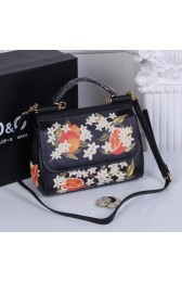 Top Dolce&Gabbana Medium Sicily Bag In Printed Dauphine Leather BB6003AH VS05054