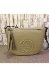 Top Gucci Soho Leather Shoulder Bag Apricot 308361 VS03601