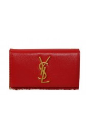 YSL Monogramme Cross-body Shoulder Bag Cannage Pattern Y311218 Red VS00952