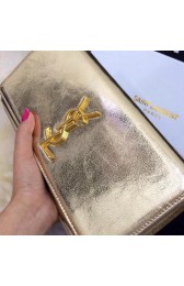 Yves Saint Laurent Classic Monogramme Clutch 30210 Gold VS07856
