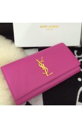 Yves Saint Laurent Classic Monogramme Clutch 30210 Rose VS02107