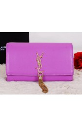 Yves Saint Laurent Classic Monogramme Tassel Clutch Bag Y7138 Purple VS05691