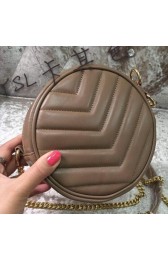 Yves Saint Laurent Monogramme Leather Shoulder Bag Y30260 Brown VS04081