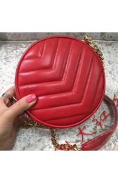 Yves Saint Laurent Monogramme Leather Shoulder Bag Y30260 Red VS08967