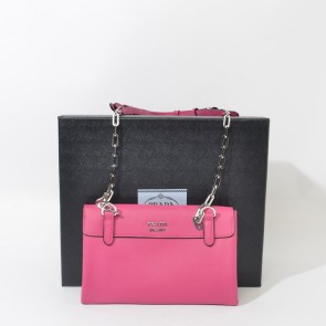 2014 Newest Prada Medium Lux Flap Crossbody Bag BT0995 in Peach Original Calfskin Leather XZ VS07062
