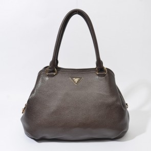 2014 Prada Original Calfskin Leather Tote Bag BR4386 in Coffee XZ VS04176