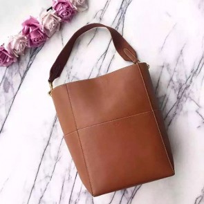 AAA Celine Sangle Seau Bag in Natural Calfskin Tan 240710 VS00380