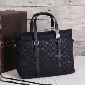 AAA Gucci Nylon Guccissima Light Duffel Bag 387068 Black VS08930