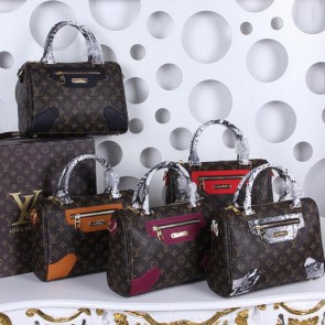 AAA Knockoff Louis Vuitton Monogram Canvas Tote Bag M49528 Black VS00264
