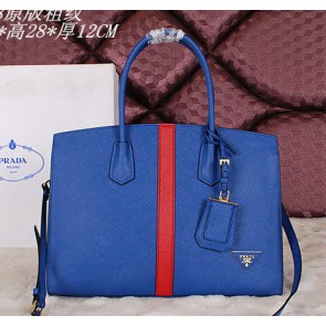 AAAAA Copy Prada Saffiano Cuir Leather Tote Bag BN2788 Blue VS01151