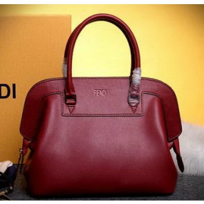 AAAAA Fendi Adele mini Tote Bags Pebbled Leather 8BHN246 Red VS06630
