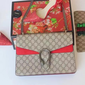 Best Gucci Dionysus GG Supreme Shoulder Bag Rose 403348 VS03685