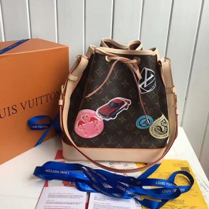 Best Quality Imitation Louis Vuitton Monogram Canvas Petit Noe BB World Tour M43233 VS09438