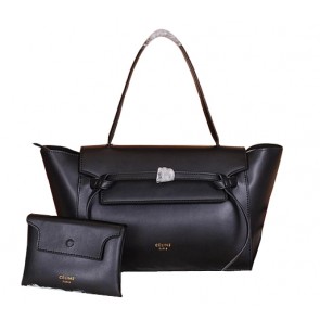 Celine Belt Bag Smooth Calfskin Leather C3396 Black VS01266