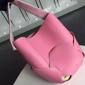 Celine Large Holdall Shoulder Bag In Pink Natural Calfskin 178003 VS08067