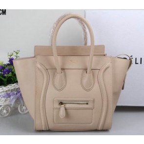 Celine Luggage Micro Tote Bag Original Leather C3308M Light Apricot VS06919