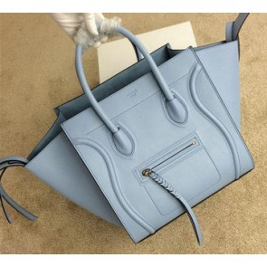 Celine Luggage Phantom Bag Original Leather 99012 Skyblue VS06497