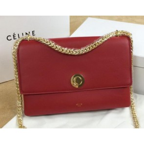Celine Pocket Flap Bag Original Leather C96556 Burgundy VS08830