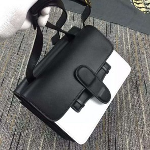 Celine Symmetrical Bag in Black&White Calfskin C8803 VS02290