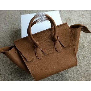 Celine Tie Nano Top Handle Bag Grainy Leather 98313 Wheat VS06202