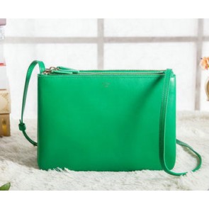 Celine Trio Crossbody Messenger Bag C3000 Green VS00111