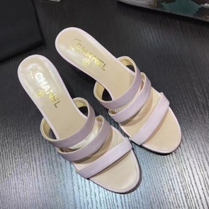 Chanel Silk Slide Light Pink C080202 VS00643