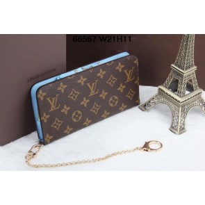 Cheap Replica Louis Vuitton M66567 Light Blue Monogram Canvas Insolite Wallet VS08116