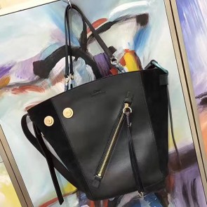 Chloe Calfskin Leather Shopping Tote Bag Black C250301 VS04012