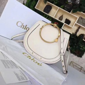 Chloe Nile Bracelet Crossbody Bag White 230604 VS01173
