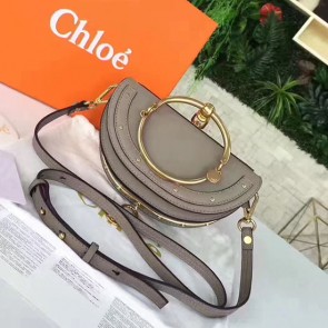 Chloe Nile Small Bracelet Minaudiere Bag Grey 230605 VS06248