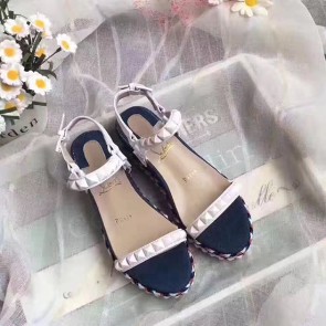 Christian Louboutin Calfskin Sandal Blue CL002 VS08321