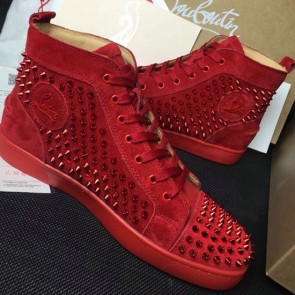 Christian Louboutin Louis Spikes Flat Python Print CL1240 VS08036
