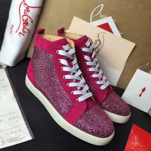 Christian Louboutin Louis Strass Flat Rose CL1250 VS07068
