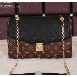 Copy Best Louis Vuitton Monogram Canvas ST GERMAIN MM Bag M41833 Black VS05462