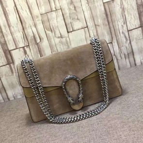 Copy Gucci Dionysus Suede Shoulder Bag Grey 400249 VS07004