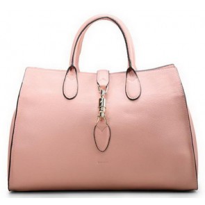 Copy Gucci Jackie Soft Leather Top Handle Bag 362970 Pink VS03559