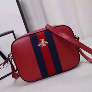 Copy Gucci Leather Shoulder Bag 412008 Red VS08152